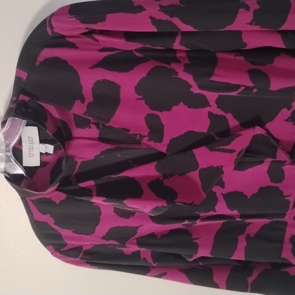 Derek Lam 10 Crosby Abstract Midi Dress Size 12 100% Silk Luxury - Picture 8 of 16